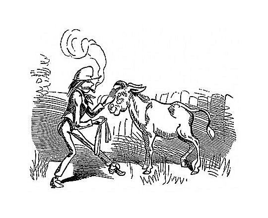 Vetter Franz auf dem Esel