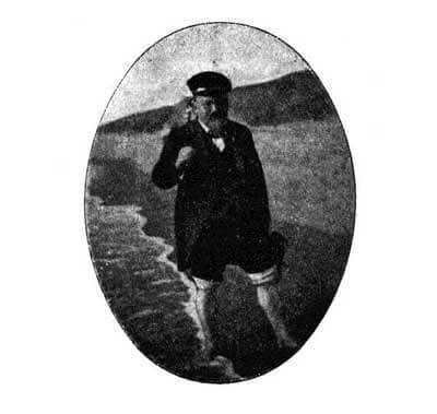 Otto Ernst als Strandläufer von Sylt